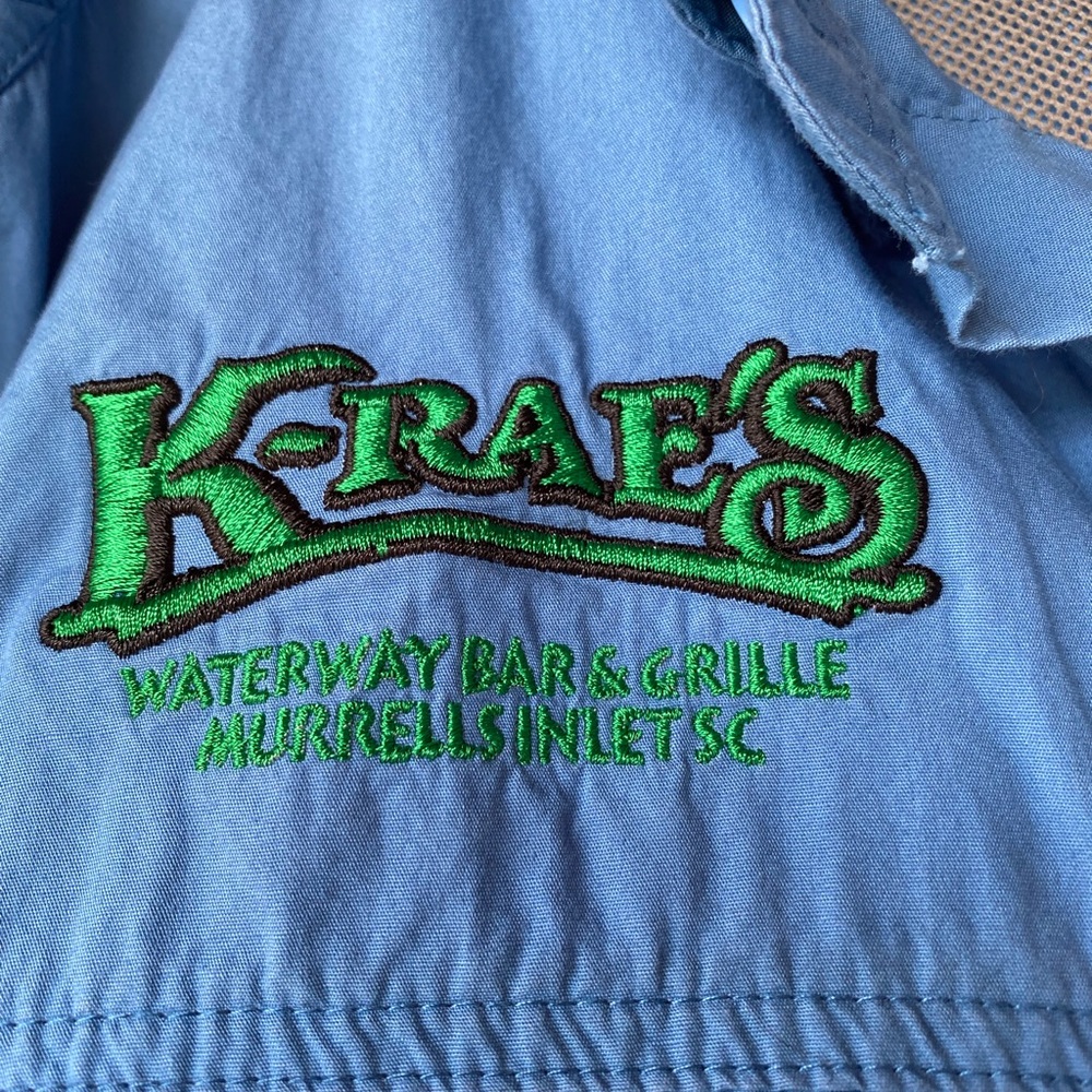 Eddie Bauer Short Sleeve Fishing Shirt XL Has ALL the Bells n Whistles - Picture 7 of 12